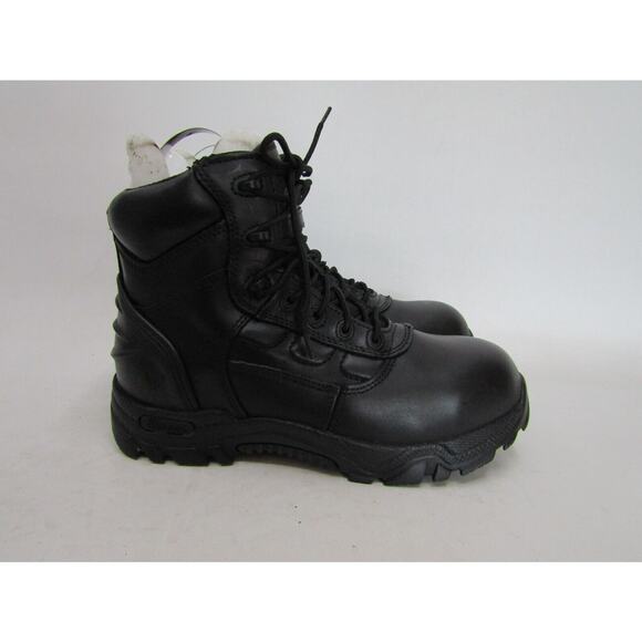 Thorogood Mens 8 Black Leather Laces Composite Toe Work Boots main image 6